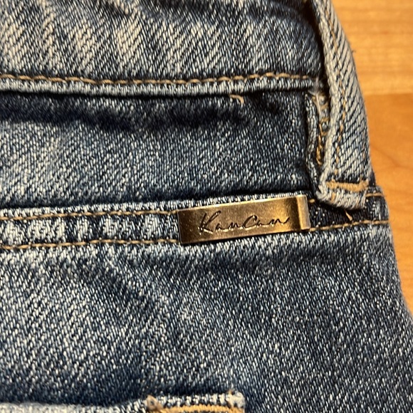 KanCan Button up cutoff distressed jeans shorts - size 7 / 27 - Picture 4 of 11